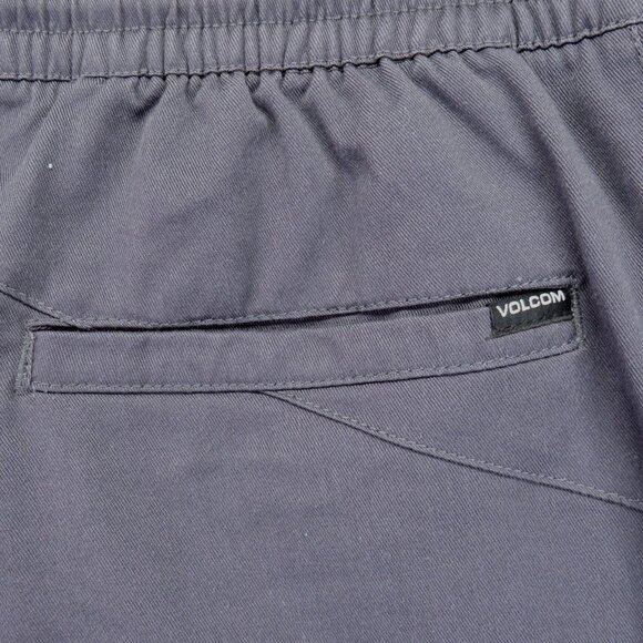Volcom Shorts Mens Medium Gray Frickin Elastic Waist 19‎ Walk Hybrid REPREVE Eco - Picture 6 of 10